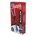 Sharpie Professional Design Roller Ball Pen, Stick, Medium 0.7 mm, Blue Ink, Black Barrel, PK12 PK 2101306